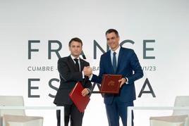 Emmanuel Macron y Pedro Sánchez, presidentes de Francia y España