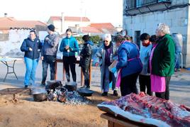 Celebración de la matanza tradicional en Torresmenudas.