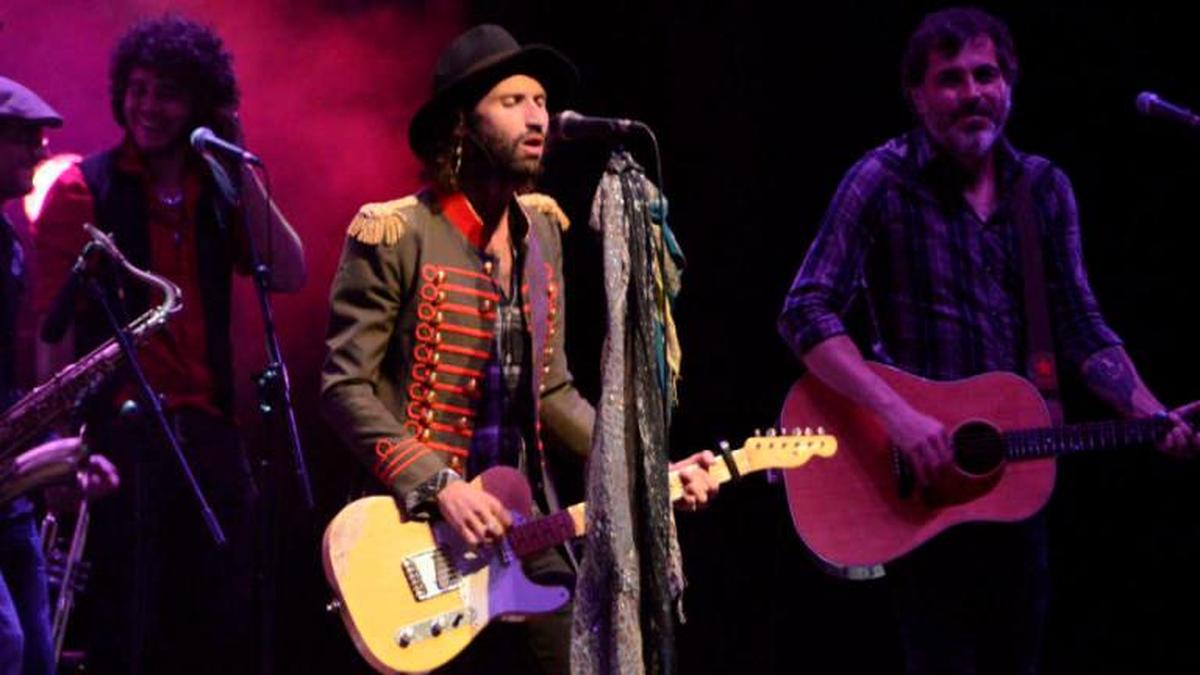 Leiva, durante un concierto