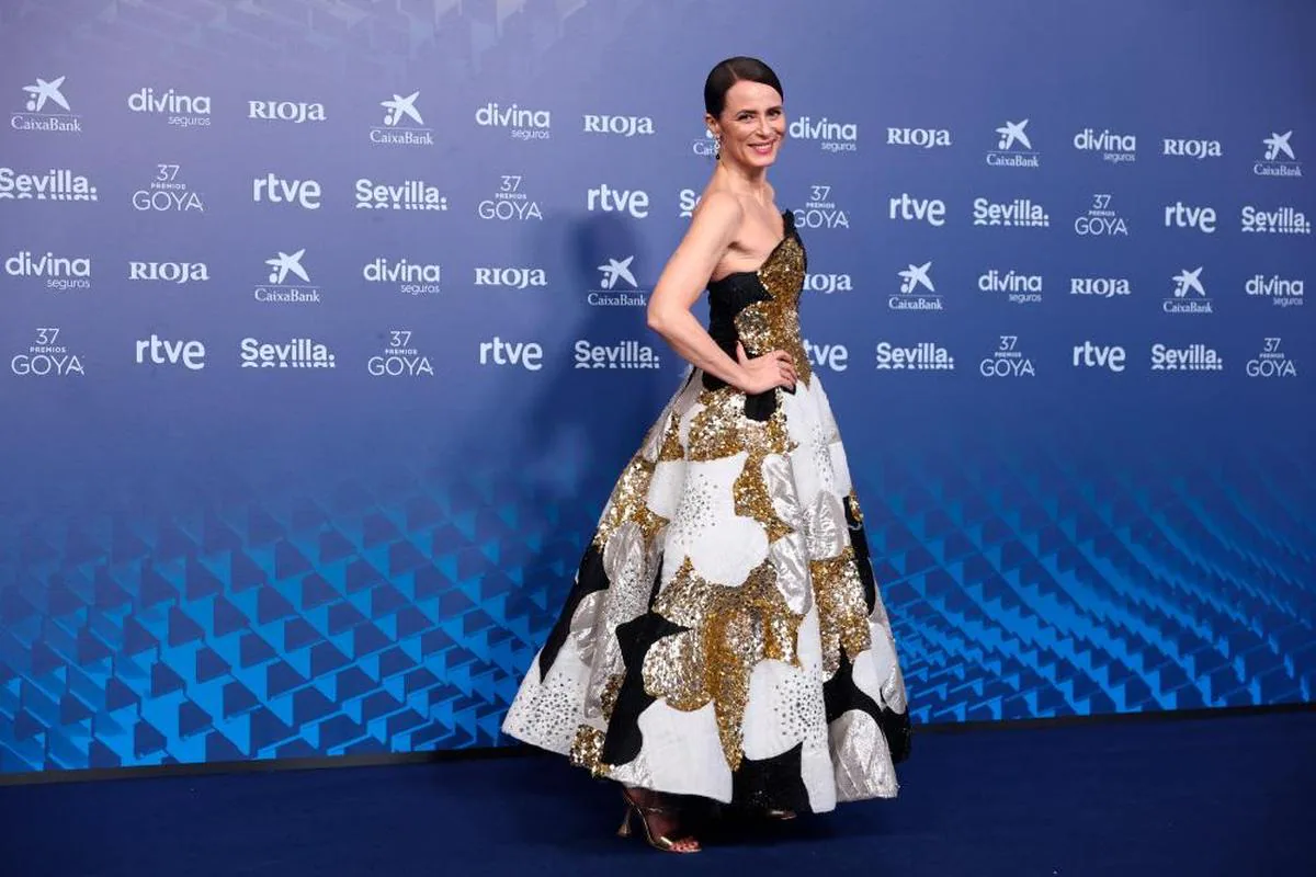 Aitana Sánchez-Gijón durante la alfombra azul de los Premios Goya 2023 | E.P