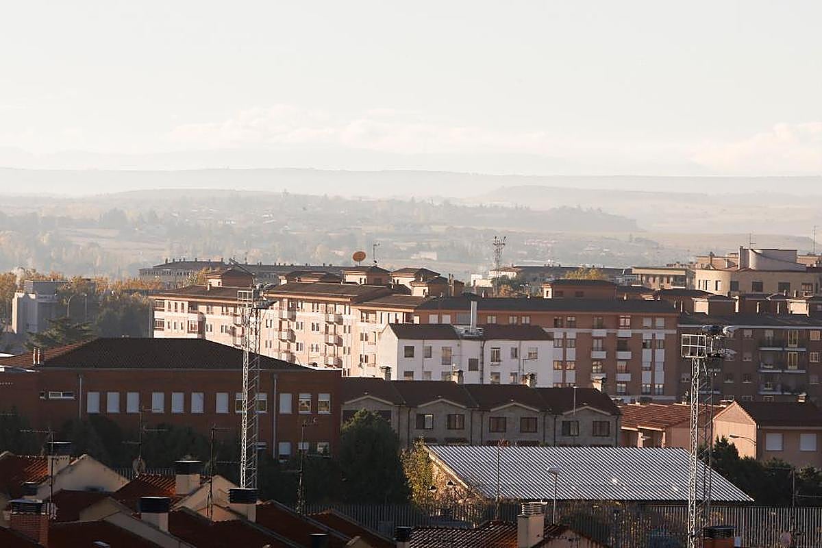 Bloques de viviendas en  un barrio de la ciudad de Salamanca