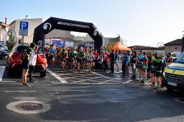 Momento de la salida de la quinta edición del trail ‘Escarpes del Tormes’