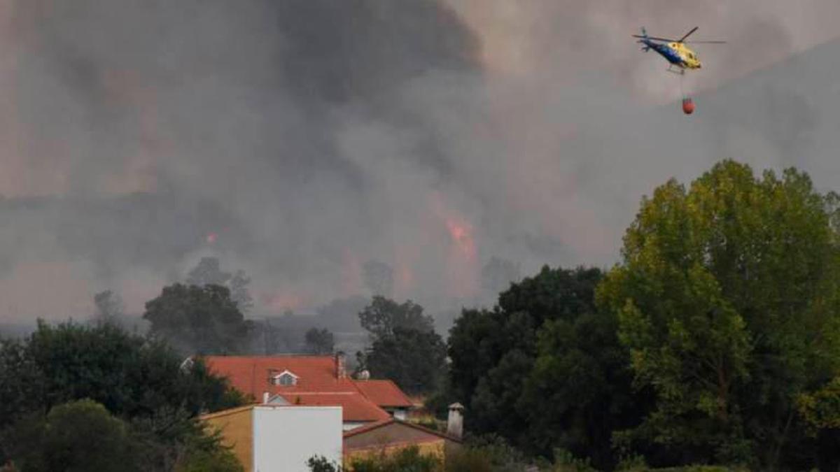 Incendio del pasado verano en la Sierra de Francia.