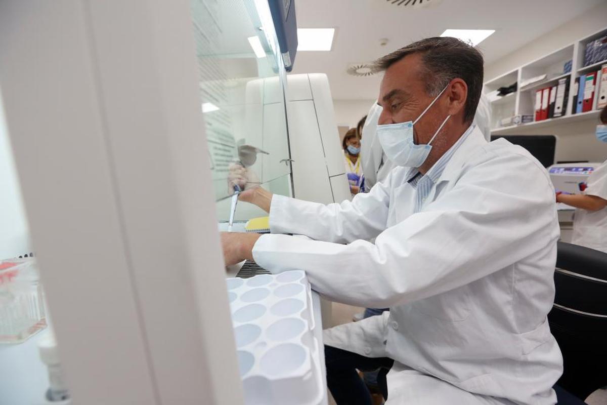 José María Sayagués, investigador del IBSAL, en las instalaciones de Anatomía Patológica