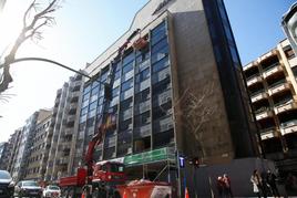 Obras en el edificio de Torres Villarroel al que se mudará la CHD.