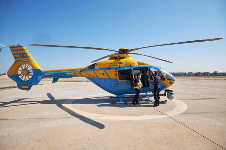 Se estrella un helicóptero de la DGT y su conductor da positivo por cocaína y metanfetaminas