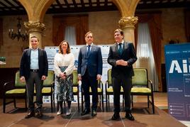 Juan Manuel Corchado, María González Corral, Carlos García Carbayo y Carlos Fernández Carriedo.