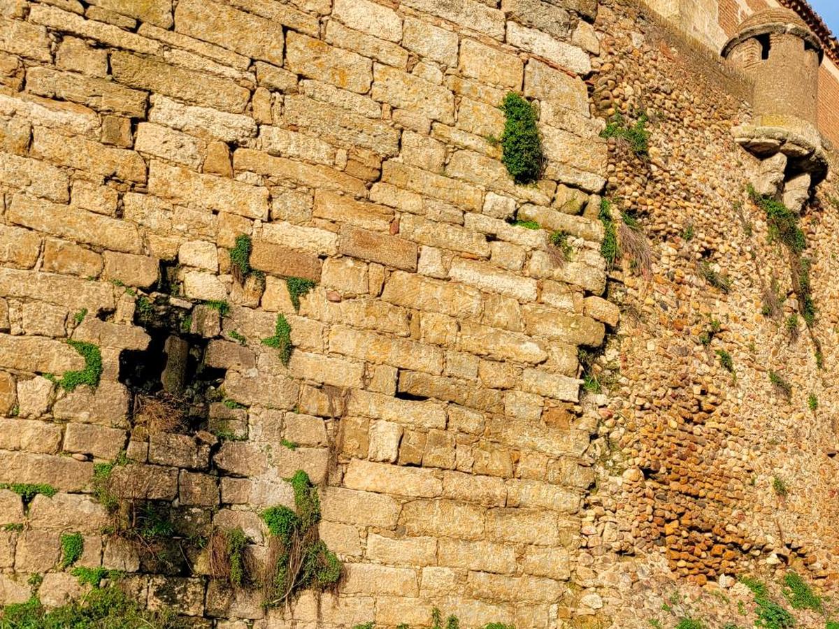 Un detalle de la muralla de Ciudad Rodrigo