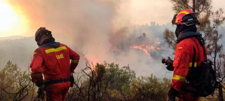 El primer gran incendio del año arrasa más de 3.000 hectáreas en Castellón