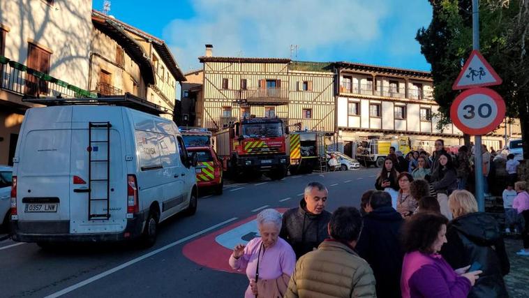 El incendio de una vivienda en San Martín del Castañar hace saltar las alarmas