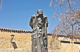 Escultura de Miguel de Unamuno. FOTOS: ALMEIDA