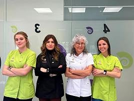 Equipo de INEA: Amalia Gonzalo, Vanessa Duarte, Lourdes García y Andrea Martín. INEA SALUD