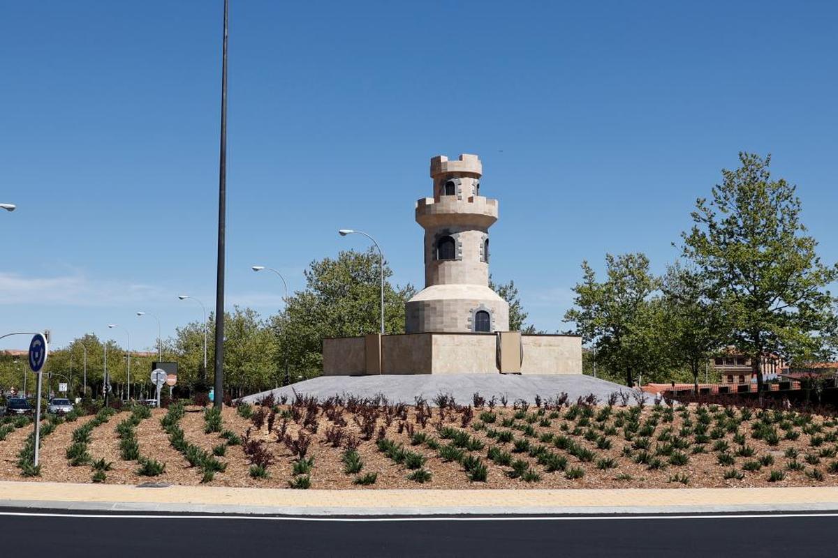 La glorieta de la avenida de Salamanca.