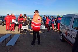 Imagen del último operativo de búsqueda desarrollado en Candelario