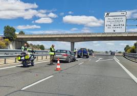 Una mujer herida tras un accidente en la A-50