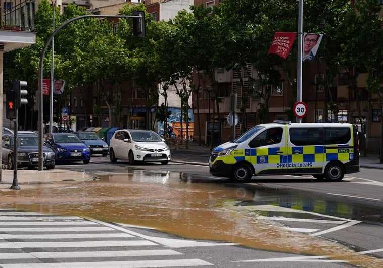 Un nuevo reventón en la zona de Vialia condiciona la circulación