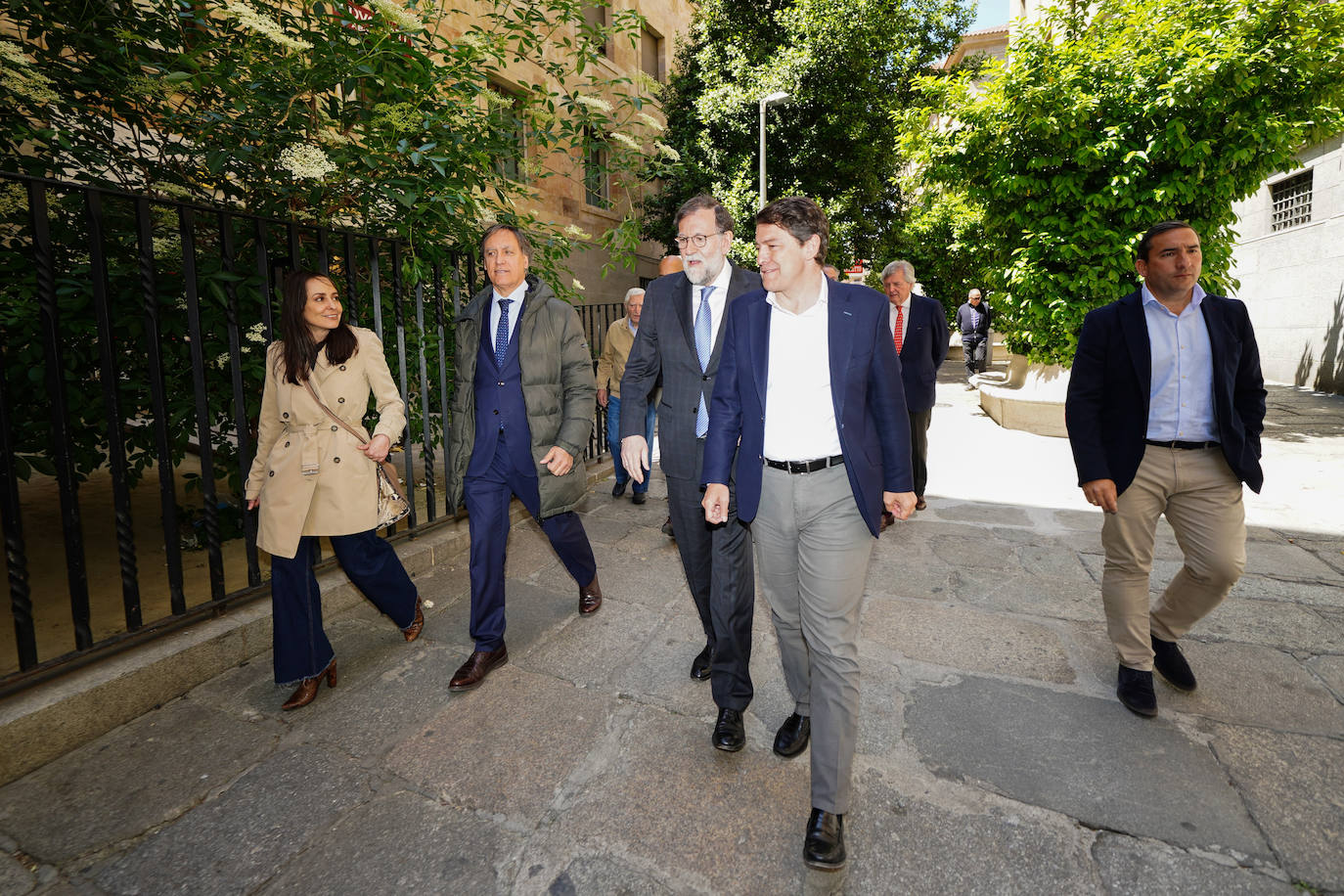 Mariano Rajoy se da un baño de masas en Salamanca