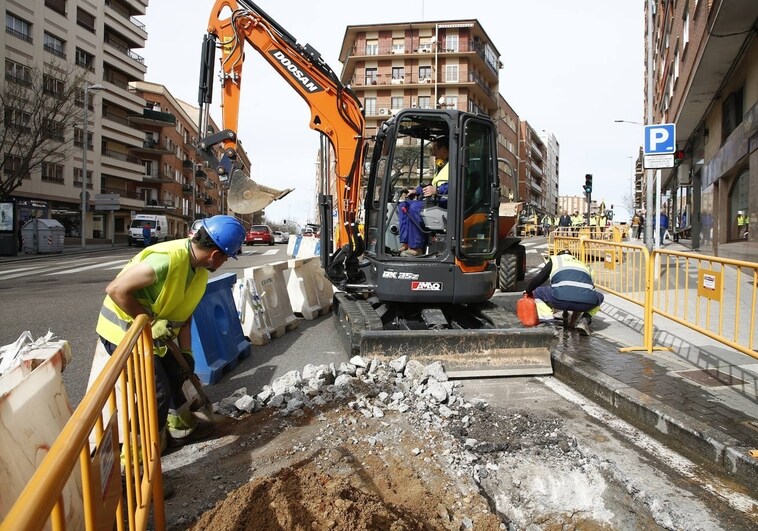 Las obras de la carretera de Ledesma provocan nuevos cortes de tráfico este lunes