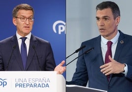 Alberto Núñez Feijoo y Pedro Sánchez