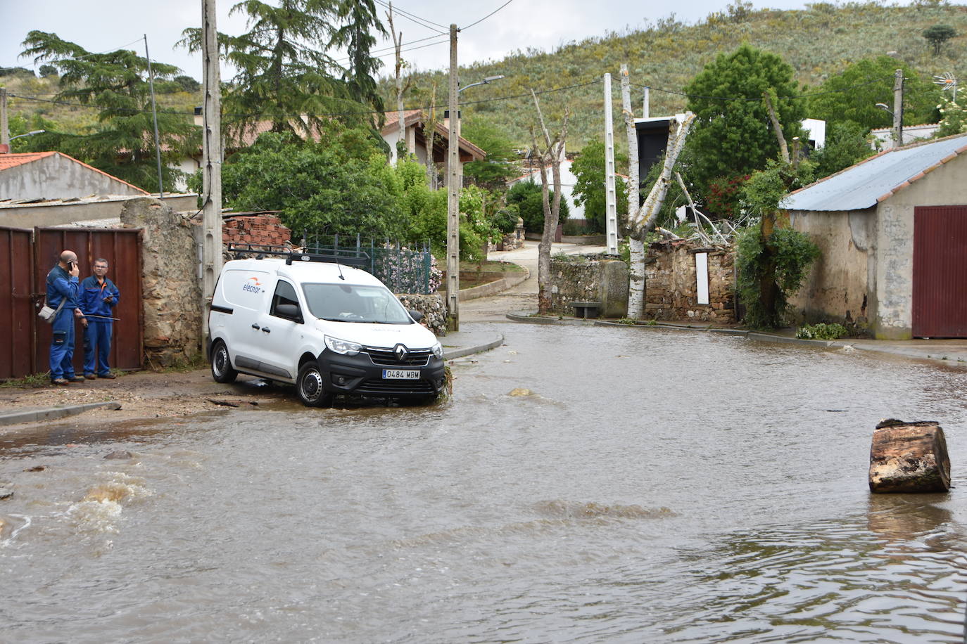 Así ha quedado el municipio de Beleña tras la inundación tras las intensas lluvias