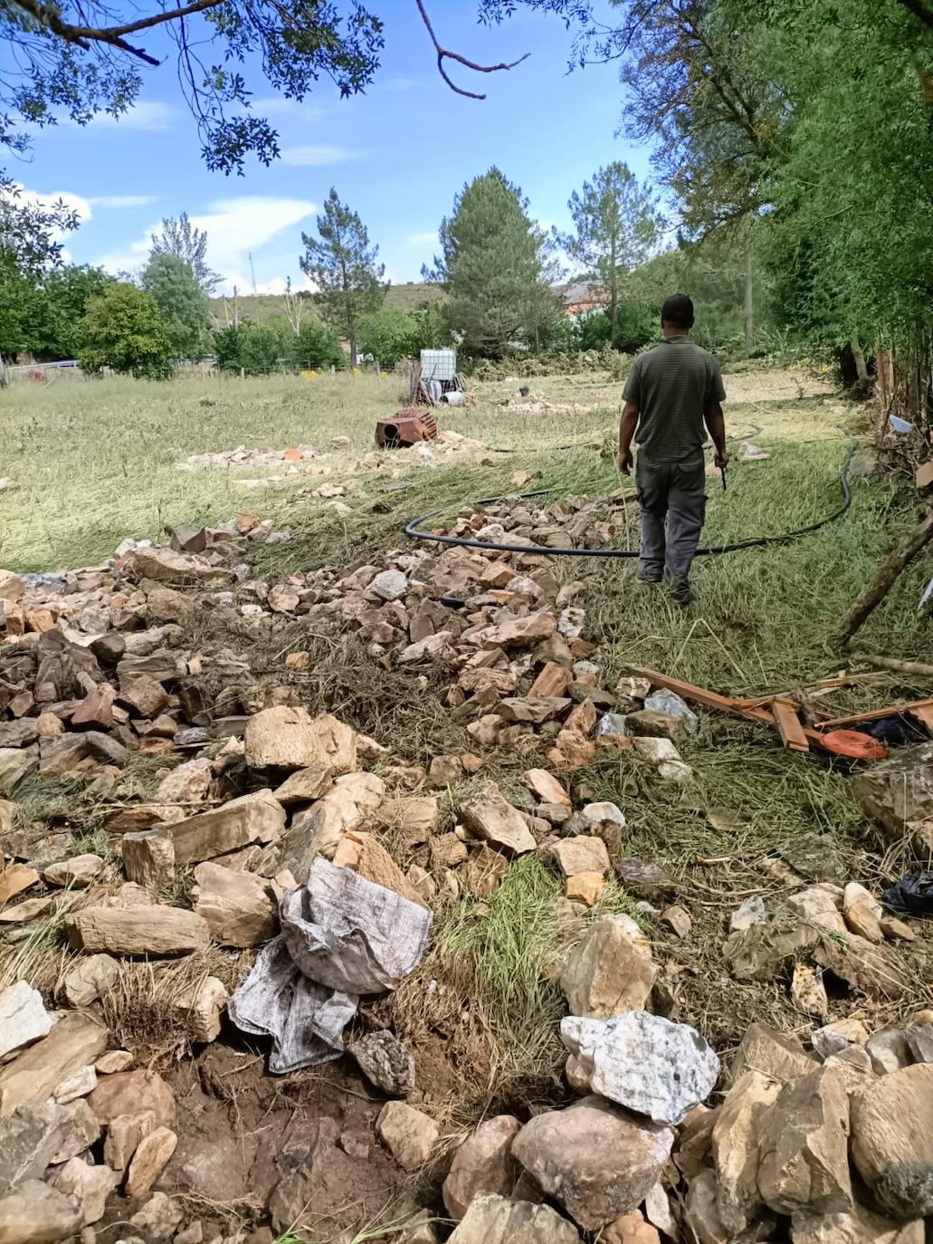 Así está la localidad salmantina de Beleña el día después de las fuertes lluvias