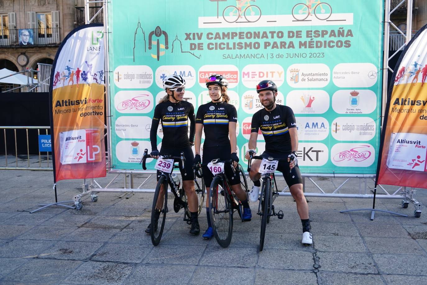 Médicos de toda España participan en un campeonato de ciclismo en Salamanca