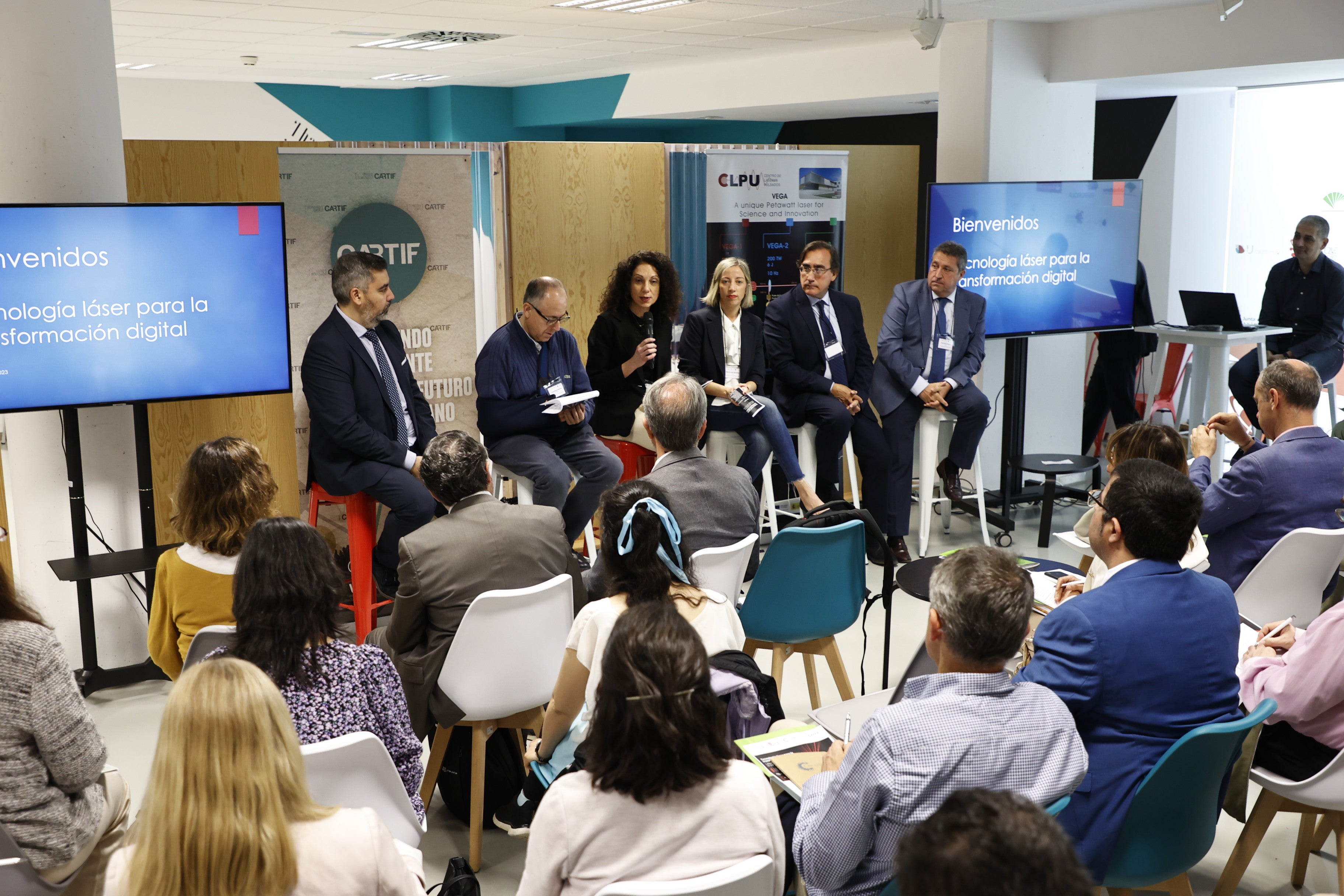 Sergio Sanz, José Miguel Mateos, Ángela Fernández, Blanca Ares, José Francisco Diego y Pedro García.