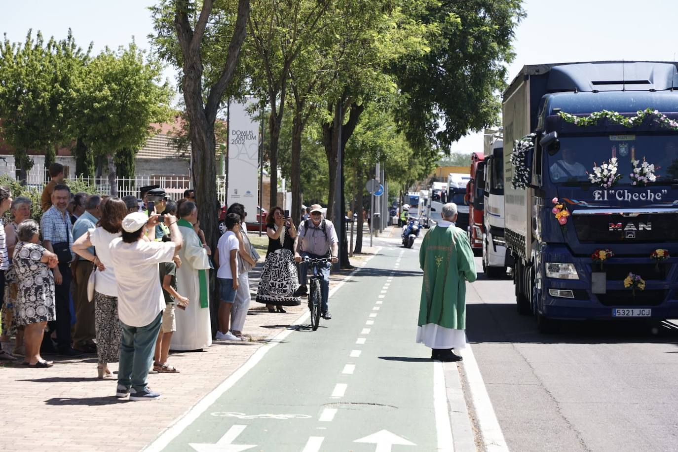 Los transportistas vuelven a celebrar San Cristóbal en Salamanca