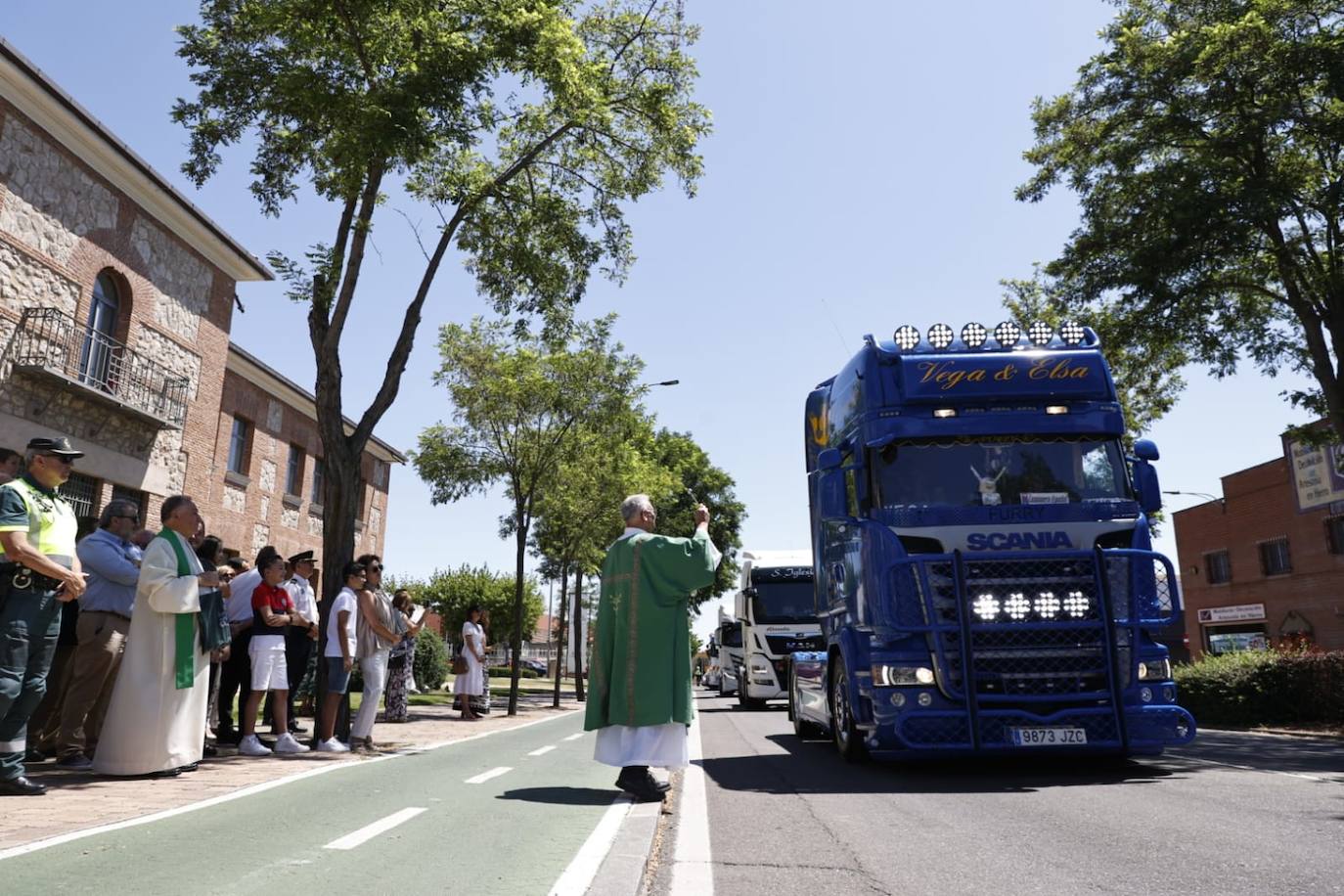 Los transportistas vuelven a celebrar San Cristóbal en Salamanca