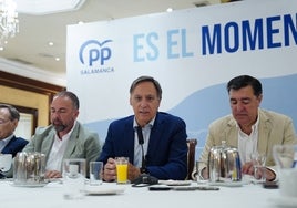 García Carbayo, en el desayuno informativo del PP de Salamanca.