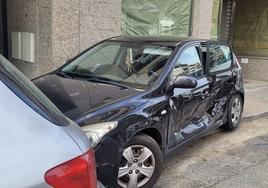 Imagen del estado en el que quedó el segundo coche implicado.