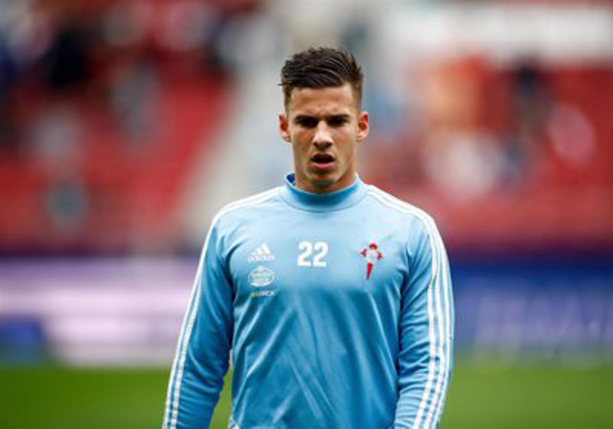 Santi Mina durante su etapa en el Celta de Vigo.