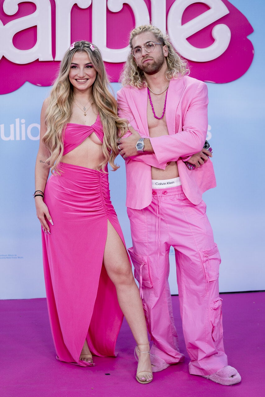 La tiktoker Sofía Moreno y su acompañante