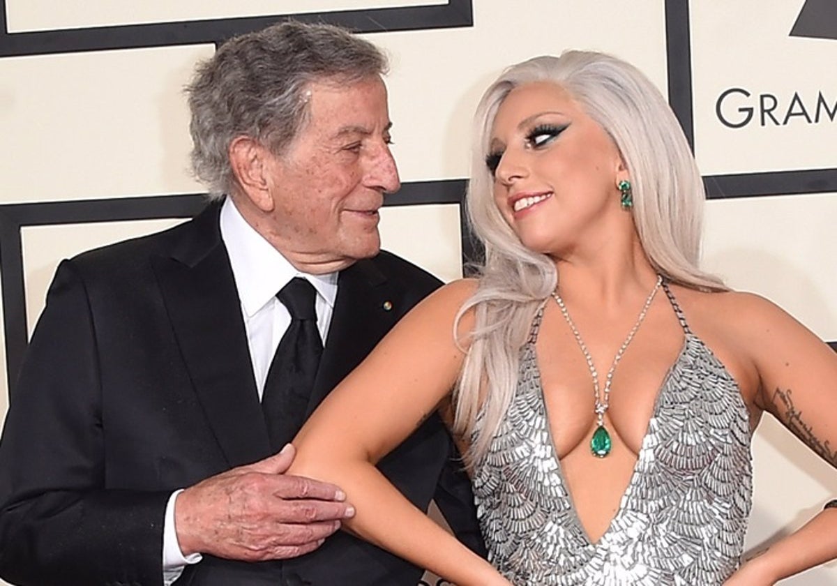 Tony Bennet junto a Lady Gaga.