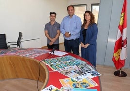 Jesús Manuel Hernández, Roberto Martín y María Jesús Moro, en la presentación de las fiestas.