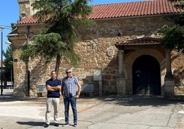 Carlos García, alcalde de Barbadillo y Eloy Ruiz, delegado de la Junta.