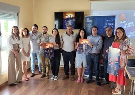 Fundación Siega Verde, Feria de Teatro, Ayuntamiento y Alúa Teatro en la presentación de la colaboración en Ciudad Rodrigo