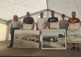 Ganadores del concurso de pintura al aire libre celebrado el año pasado en Salvatierra de Tormes.