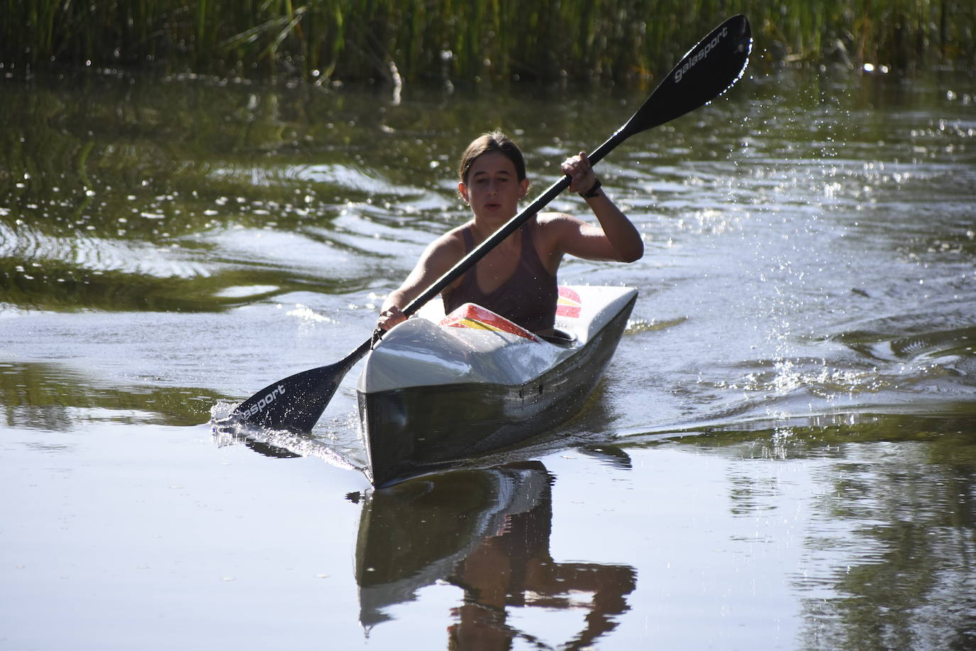 Carrera y piraguas en el río de Ciudad Rodrigo