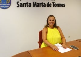 La edil Mari Cruz Gacho de Santa Marta de Tormes.