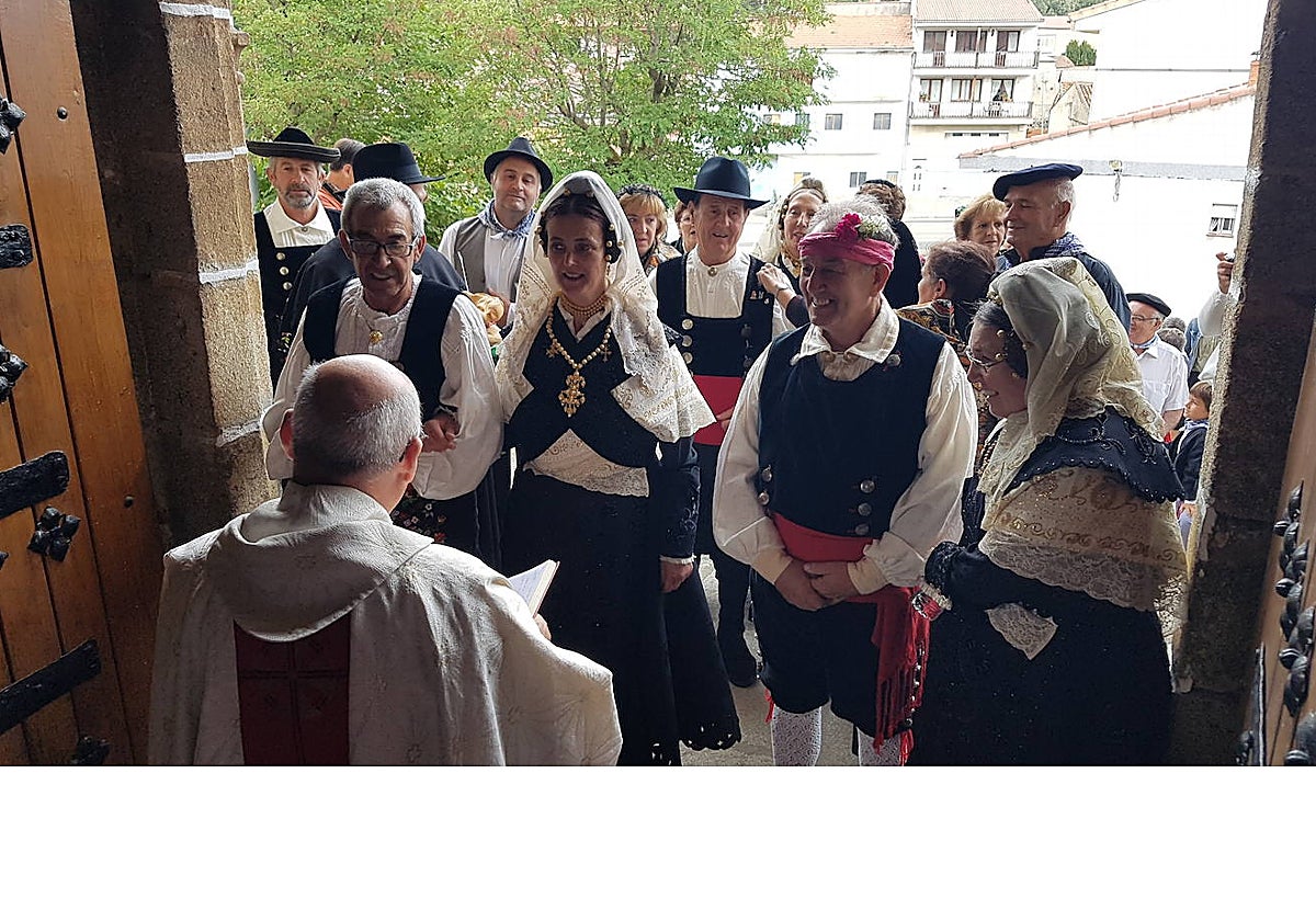 Imagen de la boda típica celebrada en 2017, la última que tuvo lugar en Sorihuela.