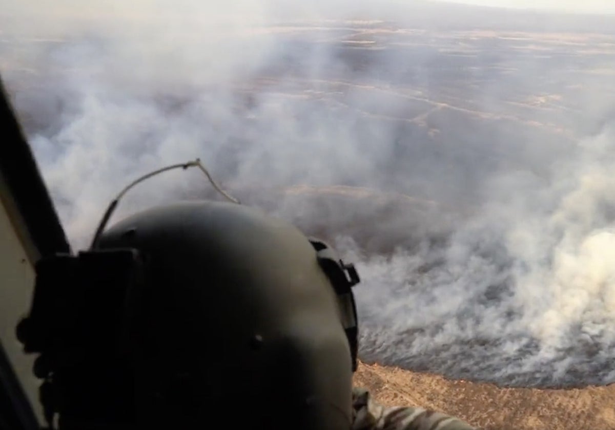 La Guardia Nacional de Hawái en los incendios forestales de Maui.