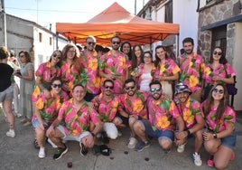 La peña CVL no quiso faltar a su cita con las fiestas de Vallejera de Riofrío