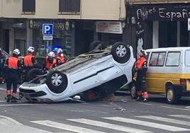 La imagen del aparatoso accidente.