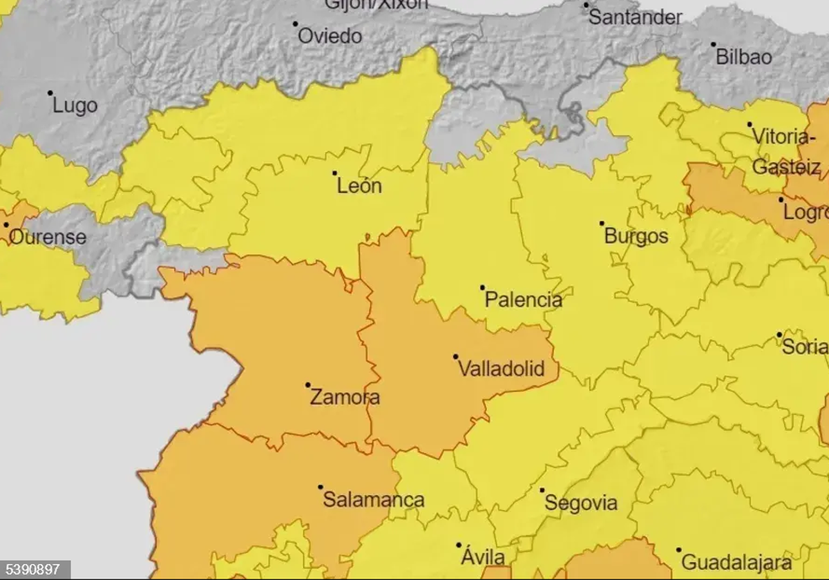 Alertas para mañana en Castilla y León.