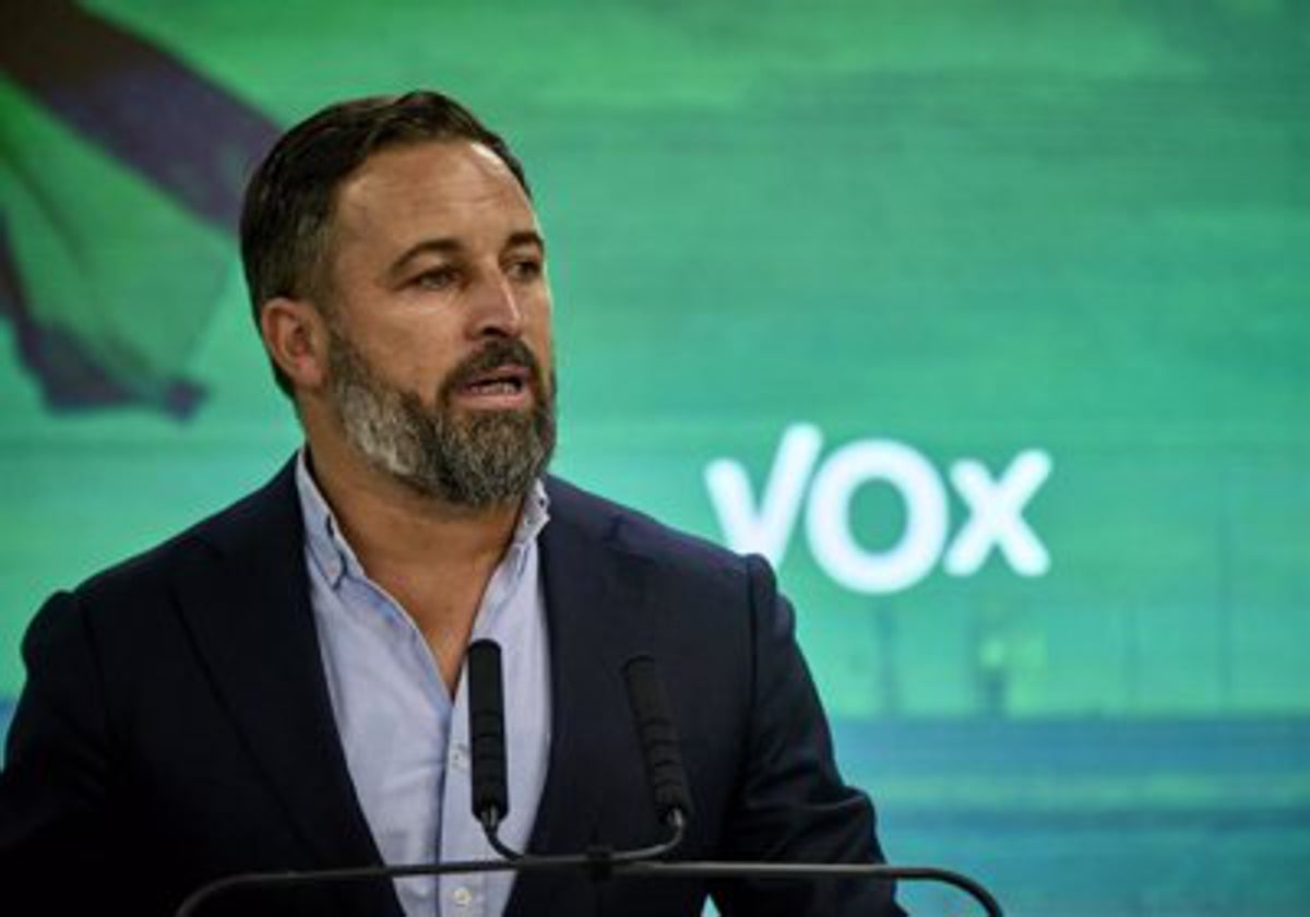 Presidente de Vox, Santiago Abascal.