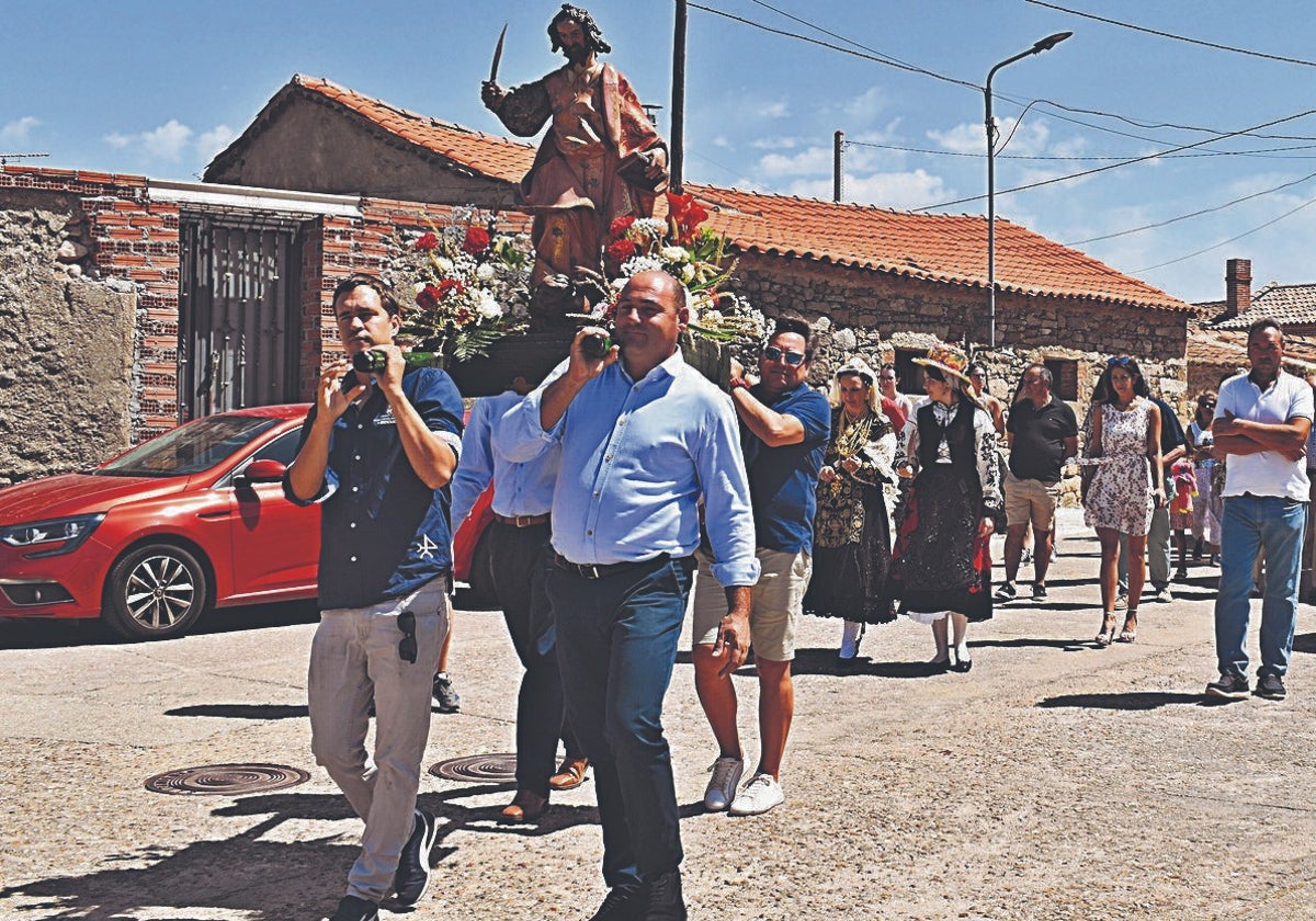 Procesión en honor a San Bartolomé del pasado año.