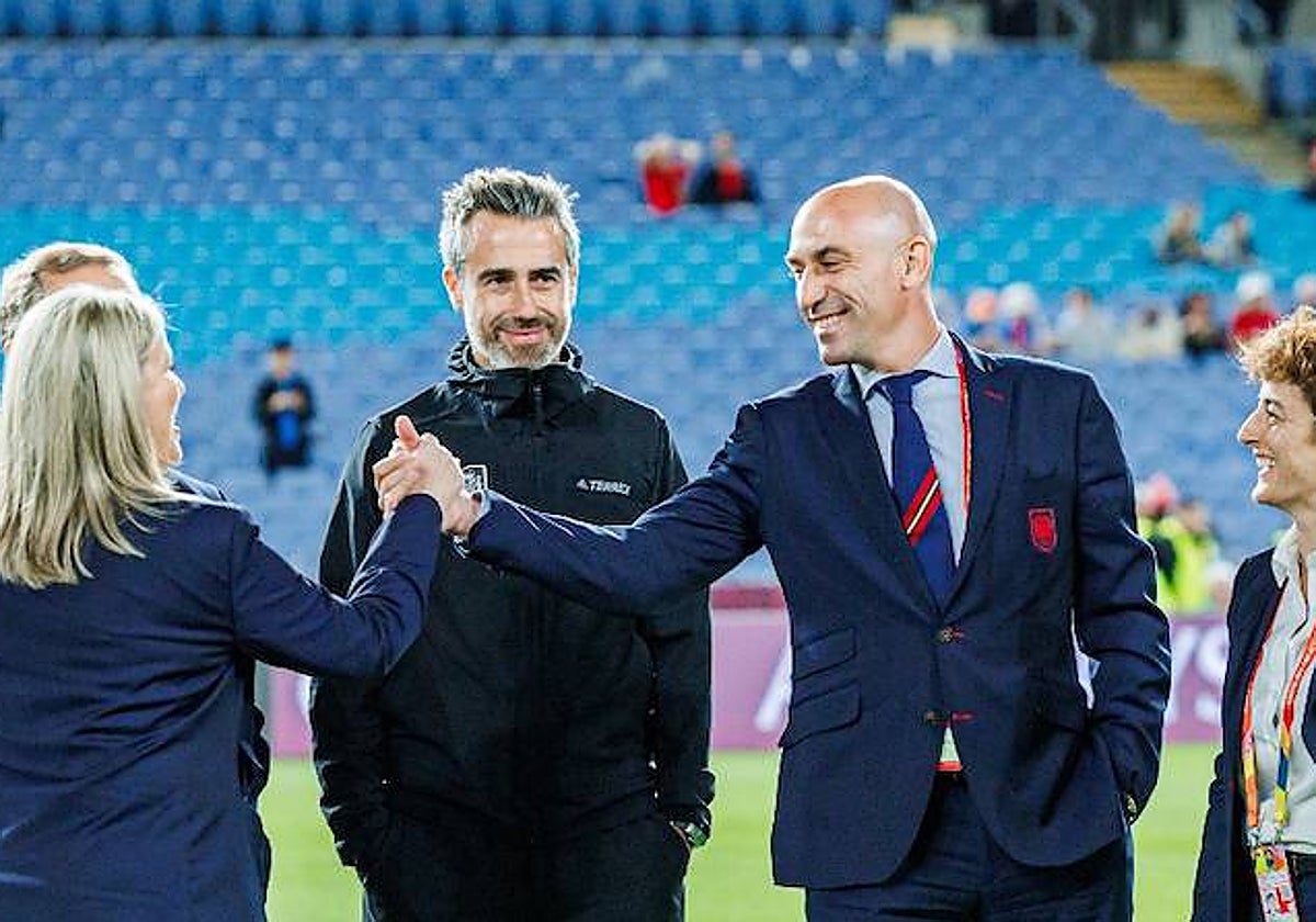 Jorge VIlda y Rubiales, durante el Mundial