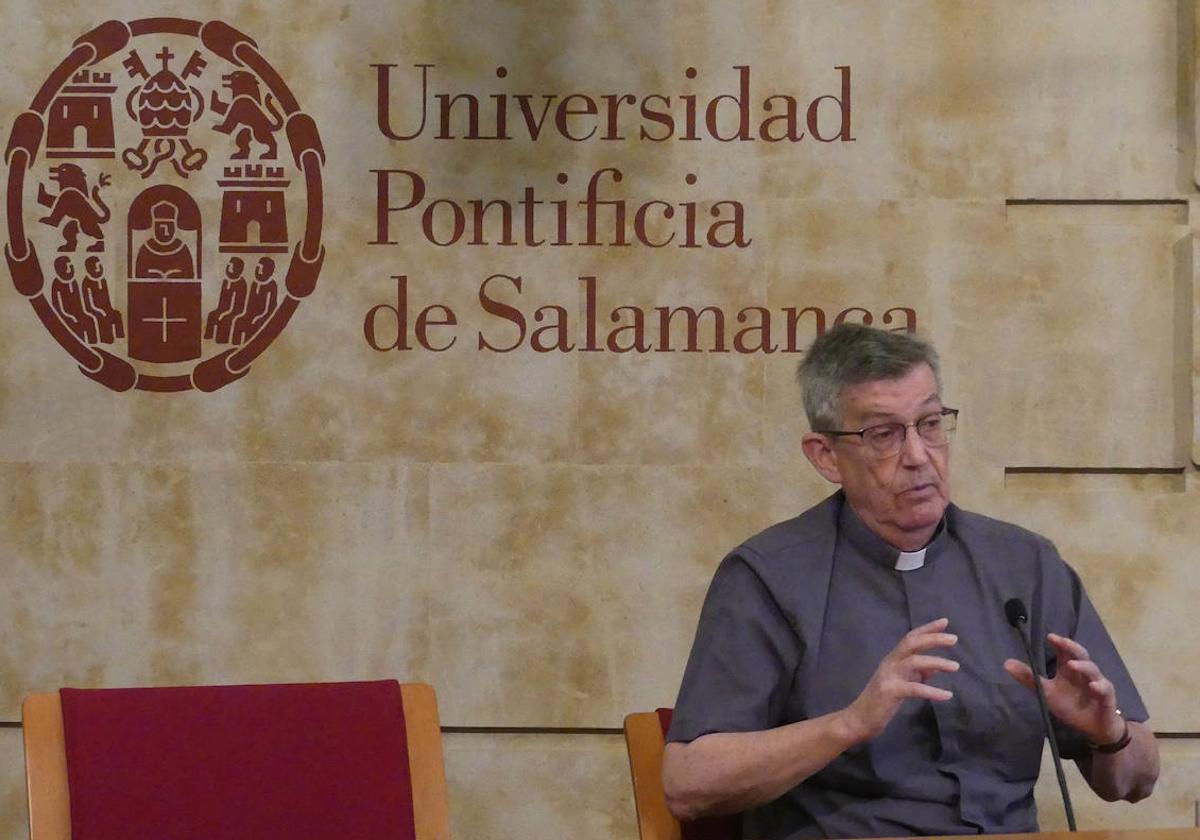 El nuevo rector de la Universidad Pontificia de Salamanca, Santiago García-Jalón.