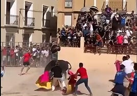 Imagen de la cogida.